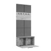 AXLIVING Rosanno I Coat Rack with Bench, 80.6 cm Wide, Black/Jasmine 90 view 2