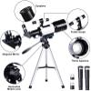 Telescope for Adults and Astronomy Beginners, 70 mm Refractor Telescope with Smartphone Adapter, Camera Shutter and Cable view 3