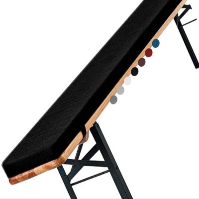 VEAI Outdoor & Indoor Bench Cushion, Black, 180 x 25 x 5 cm