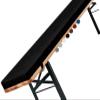 VEAI Outdoor & Indoor Bench Cushion, Black, 180 x 25 x 5 cm view 1