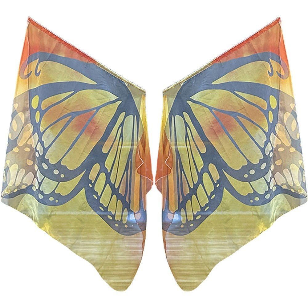 Ymxygz Butterfly Gradient Worship Angel Flags with Telescoping Poles