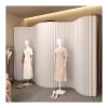 Folding Room Divider Screen, Retractable Privacy Partition for Home Office, Bedroom, Bathroom or Dressing Room, 400 x 220 x 43 cm view 1