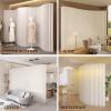 Folding Room Divider Screen, Retractable Privacy Partition for Home Office, Bedroom, Bathroom or Dressing Room, 400 x 220 x 43 cm view 3