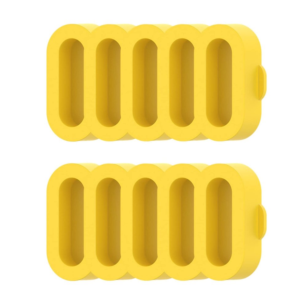 10-Pack Silicone Dust Plugs for Garmin Vivoactive 6/5, Yellow