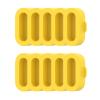 10-Pack Silicone Dust Plugs for Garmin Vivoactive 6/5, Yellow view 1