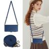 SEHEYA Folio Case for Samsung Galaxy M32 4G / M22 4G, PU Leather, Adjustable Crossbody Strap, Card Slots, Dark Blue view 2