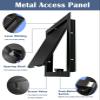 Black Drywall Access Panel, Click-to-Open Metal Maintenance Hatch view 3
