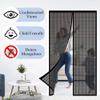 Magnetic Screen Door for Balcony and Patio Doors, 68 x 229 cm, Black view 2