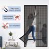 Magnetic Screen Door for Balcony and Patio Doors, 68 x 229 cm, Black view 3