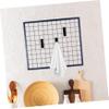 20 Small Black Plastic Mesh Hooks for Doors and Cabinets view 4