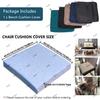 Outdoor Bench Cushion Cover, Dark Coffee, 50 view 3