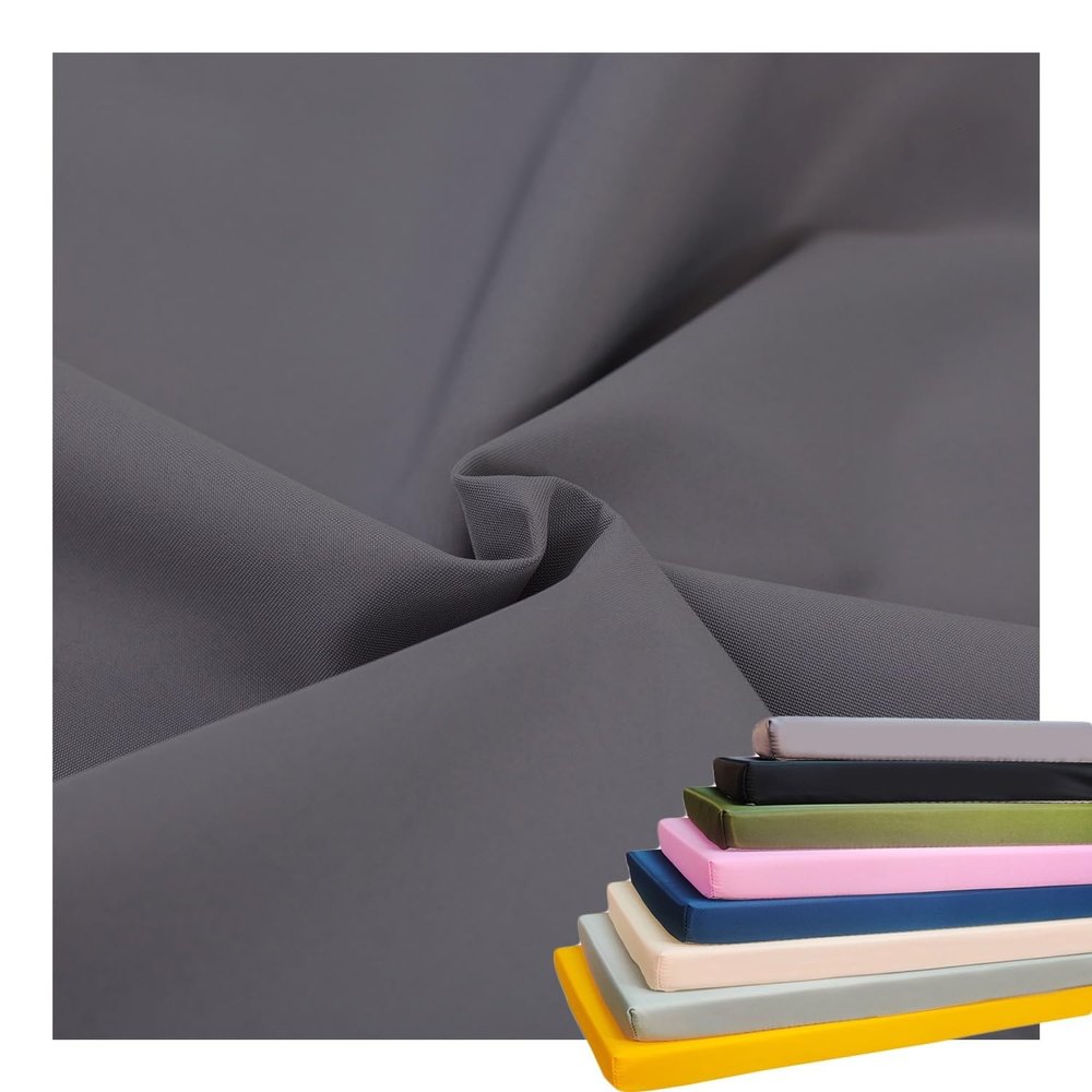 ELYSYSRL 8 cm Thick Bench Cushion Cover, Gray, 120 × 35 × 8 cm
