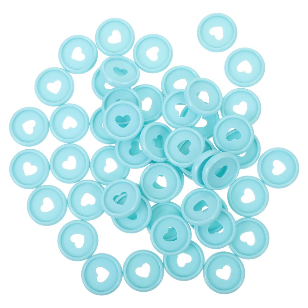Round Plastic Binding Discs, 50-Pack, for Loose-Leaf Notebooks