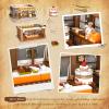 PLAXSOON Flower Bakery Café Building Blocks with Lights view 2