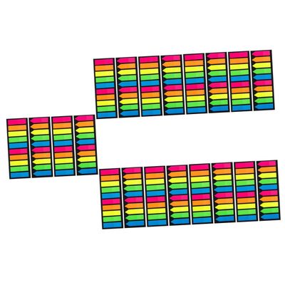 5 Sets Transparent Self-Adhesive Page Marker Flags, 4 Pieces × 5