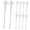 VICASKY 10-Piece Steel Tent Stakes, Sturdy Ground Spikes with Glow-in-the-Dark Design for Camping, Beach, and Garden view 1