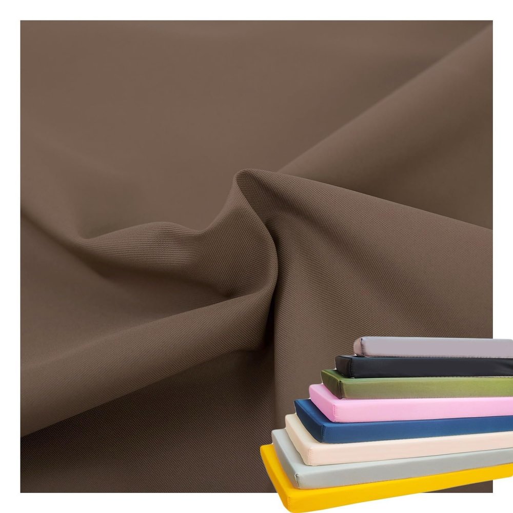 8 cm Thick Outdoor Bench Cushion Cover, 140x50/120x40/160x50/180x35 cm, Coffee, 50x50x8 cm