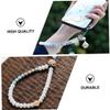 Tofficu White Bodhi Beaded Phone Strap, Chinese Style view 2