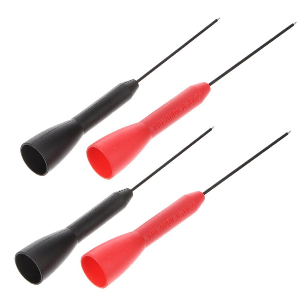 Abaodam 4-Piece Stainless Steel Test Probes with Ergonomic Handles for Multimeters