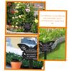 BESPORTBLE Butterfly Grave Stake Memorial Plaques, 2-Piece Set, Black Acrylic view 4