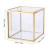 KIMISS Gold-Edged Geometric Glass Planter for Succulents view 4