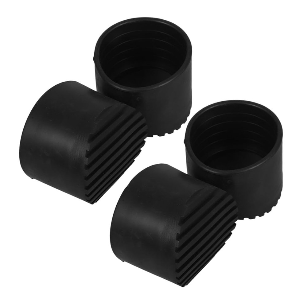 4 Non-Slip Rubber Feet for Extension Ladders, Round 64 mm