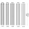 NUZBCPETR Stainless Steel Round Rod, 1-Piece, 5/6/8/10/14 mm, 125–500 mm view 2