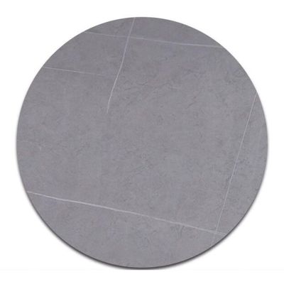 Dijateman Round Lazy Susan for Dining Table, 90 cm, Heavy-Duty Rotating Serving Tray, Matte Gray