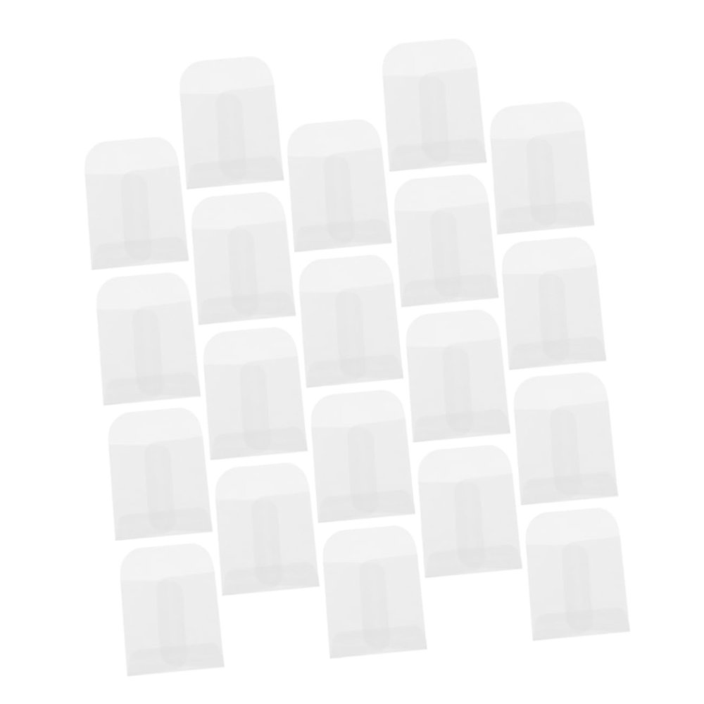 60 Small Semi-Transparent Paper Envelopes, 5 x 5 cm, for Jewelry