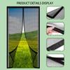 Magnetic Screen Door 200 x 226 cm, Black view 2