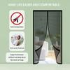 Magnetic Screen Door 200 x 226 cm, Black view 3