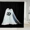 Homemissing Cute Ghost Shower Curtain, 240 x 260 cm, Kids' Halloween Theme view 1