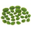 FUIBEJAE 30 Artificial Moss Rocks, 3 Sizes, Green Moss Balls for Floral Arrangements, Fairy Gardens and Crafts view 1