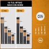 TOOLMAYS Magnetic Impact Driver Bits, PH2 & PZ2, 50/75/100/150 mm, S2 Steel, 16-Piece Set view 3