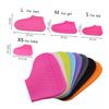 1 Pair Black Non-Slip Silicone Shoe Covers for Sneakers and Boots view 4