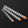 24-Piece Clear Glass Test Tube Set with Cork Stoppers, Round Bottom, 13 x 100 mm view 1