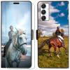 FortiCase Personalized Flip Leather Case for Samsung Galaxy S25 with Card Slot and Stand, Custom Photo or Text - Black-K1 view 1