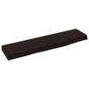 YUOTYRKTEJRSG Dark Brown Solid Oak Floating Wall Shelf 40 x 10 x 2 cm view 2
