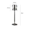 Stainless Steel Ice Bucket with Stand for Home Use view 2