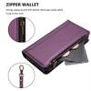 SEHEYA Wallet Case with Shoulder Strap for Xiaomi Mi A3 / Mi CC9E, Purple view 4