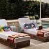 Outdoor Pillow Covers, Set of 2, 70 x 90 cm, Eye Butterfly Pattern, Waterproof Linen view 3