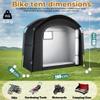 KPIRXO Waterproof Outdoor Bike Shelter for Merida Cyclo Cross 700, 90 & 9000, 2–4 Bikes view 2