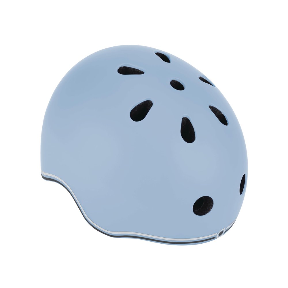 GLOBBER GO-UP Lights Helmet – Kids’ Protective Helmet, XXS/XS 45–51 cm, Adjustable, LED Rear Light, Blueberry