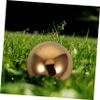 TOYANDONA 2 Sets Hollow Reflective Decorative Metal Balls, 3 Pieces Each view 2