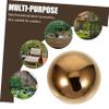 TOYANDONA 2 Sets Hollow Reflective Decorative Metal Balls, 3 Pieces Each view 3