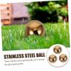 TOYANDONA 2 Sets Hollow Reflective Decorative Metal Balls, 3 Pieces Each view 4