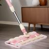 Hard Floor Mop with 360° Rotating Telescopic Handle and Dirt Scraper view 2