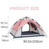 Pop-Up Tent for 4 People, Portable Waterproof Instant Family Tent for Camping, Hiking and Mountaineering view 2