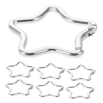 Star-Shaped Aluminum Alloy Carabiners, 10 Pieces for Keys