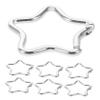 Star-Shaped Aluminum Alloy Carabiners, 10 Pieces for Keys view 1